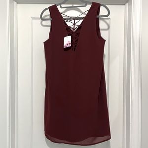 Dainty Hooligan Wine Over Time Shift Dress- M
